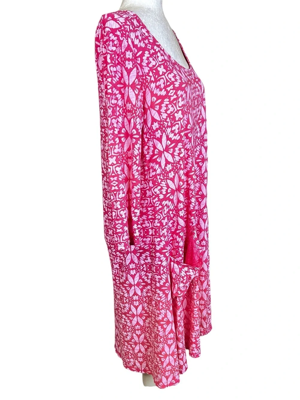 Fresh Produce Dalia Dress L Cotton Summer Coastal Throw On Lightweight
